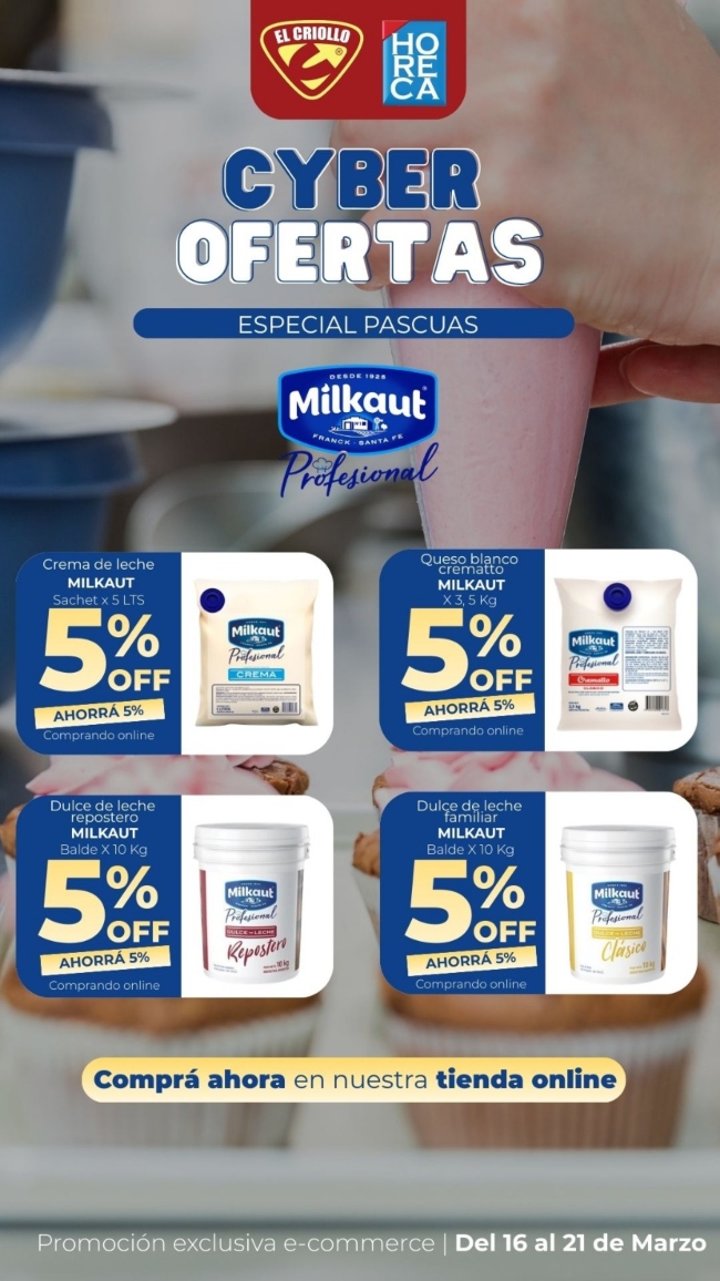 CYBER OFERTAS MILKAUT!!!