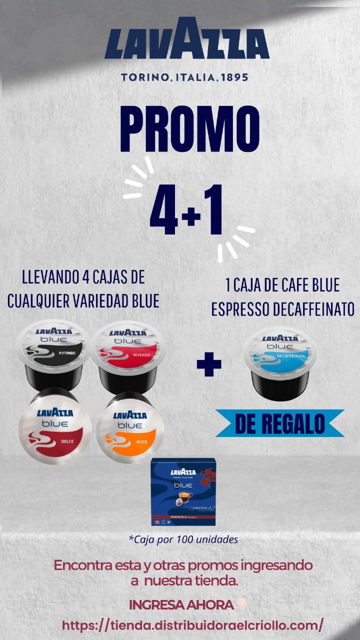 PROMO CAPSULAS LAVAZZA LINEA BLUE!!