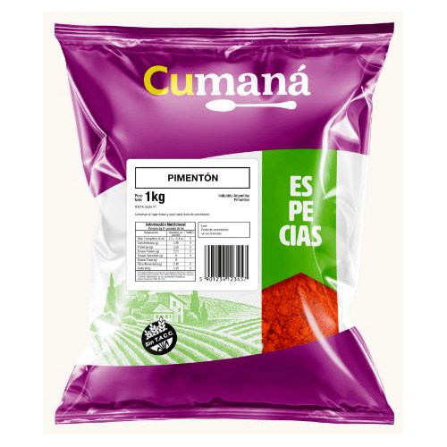 0129 PIMENTON EXTRA DULCE CUMANA SIN TACC X 1 KG                                                                                                                                                                                                               