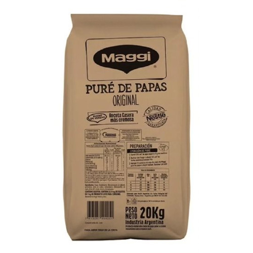 0253 PURE DE PAPAS MAGGI X 20 KG SIN TACC                                                                                                                                                                                                                      