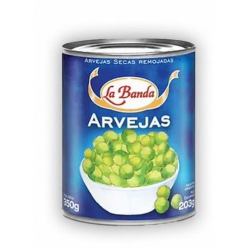 0303 ARVEJAS SECAS REMOJADAS LA BANDA LATA X 350G                                                                                                                                                                                                              