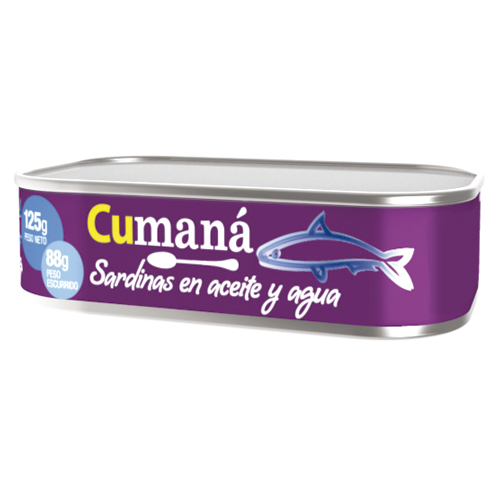 0343 SARDINAS EN ACEITE CUMANA X 125 GR                                                                                                                                                                                                                        