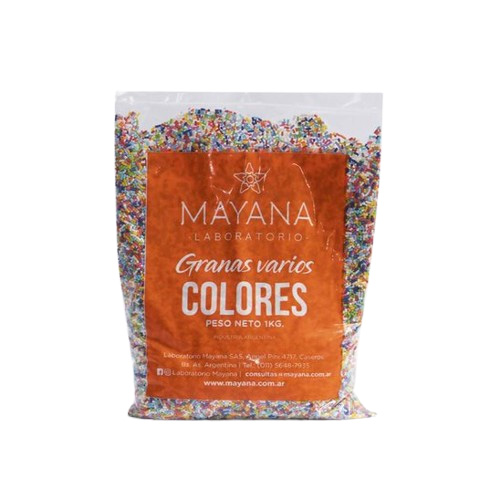 0528 GRANAS COLORES MAYANA BOLSA X 1 KG                                                                                                                                                                                                                        