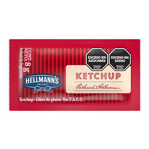 0714 KETCHUP HELLMAN´S INDIVIDUAL X 196 UDS SIN TACC                                                                                                                                                                                                           