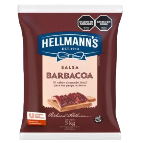 15105 BARBACOA HELLMAN´S  X 3 KG SIN TACC                                                                                                                                                                                                                       