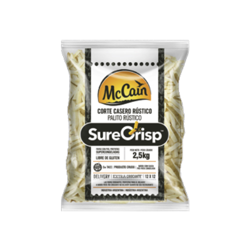 15110 PAPAS MCCAIN SURECRISP 12MM SKIN ON X 2.5 KG                                                                                                                                                                                                              