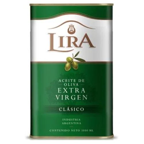 1523 ACEITE DE OLIVA LIRA EXTRA VIRGEN LATA 1L SIN TACC                                                                                                                                                                                                        