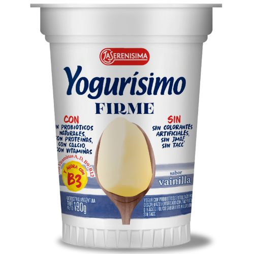 15611 YOGUR FIRME VAINILLA YOGURISIMO X 190 GR                                                                                                                                                                                                                  