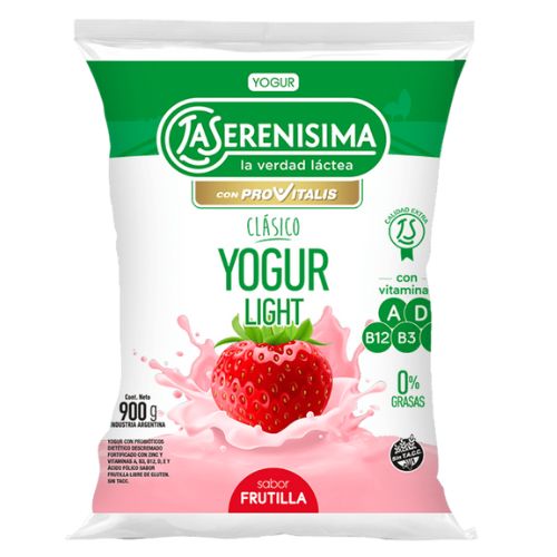 15613 YOGUR LA SERENISIMA FRUTILLA DESCREMADO X 900 GR                                                                                                                                                                                                          