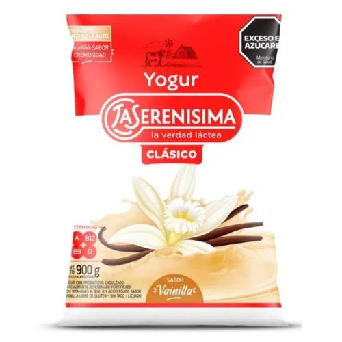 15614 YOGUR LA SERENISIMA VAINILLA CLASICO X 900 GR                                                                                                                                                                                                             