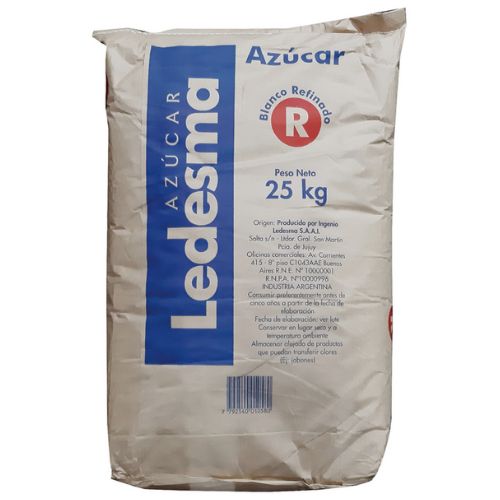 15722 AZUCAR BLANCA LEDESMA REFINADA X 25 KGS                                                                                                                                                                                                                   