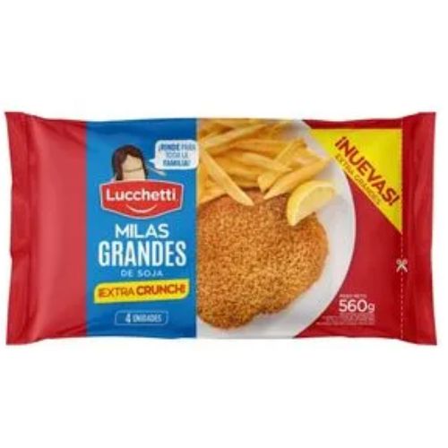 15829 MILANESA DE SOJA GRANDE LUCHETTI X 560 GRS                                                                                                                                                                                                                