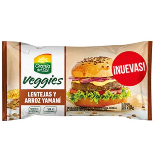 15832 HAMBURGUESA VEG. GDS LENTEJAS Y YAMANI 4 X 105 GRS                                                                                                                                                                                                        