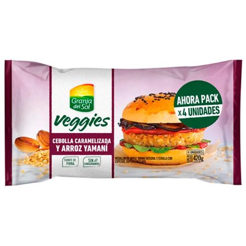 15833 HAMBURGUESA VEG. GDS YAMANI Y CEBOLLA 4 X 105 GRS                                                                                                                                                                                                         