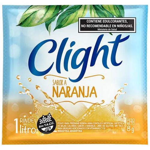 16027 JUGO CLIGHT NARANJA X 20 SOBRES                                                                                                                                                                                                                           