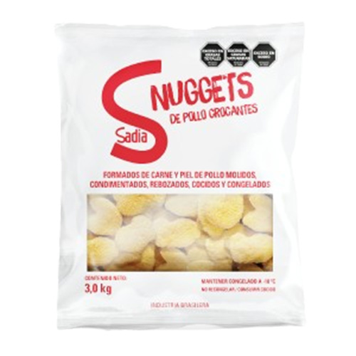 16077 NUGGETS DE POLLO CROCANTES SADIA X 3 KG                                                                                                                                                                                                                   