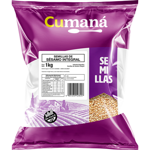 16267 SESAMO INTEGRAL SIN TACC CUMANA X 1 KG                                                                                                                                                                                                                    