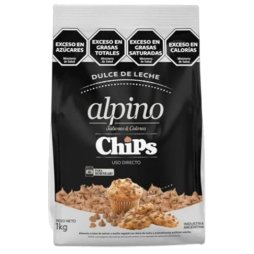 16277 CHIPS DE DULCE DE LECHE ALPINO X 1 KG                                                                                                                                                                                                                     