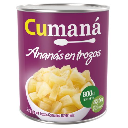 16283 ANANA EN TROZOS CUMANA X 800 GRS                                                                                                                                                                                                                          