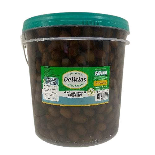 16359 ACEITUNAS NEGRAS (1) X 4.8 KG DELICIAS RIOJANAS                                                                                                                                                                                                           