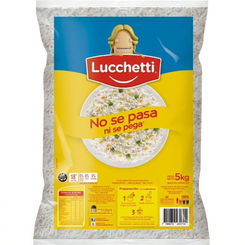 16570 ARROZ PARBOIL LUCCHETTI BOLSA X 5 KGS                                                                                                                                                                                                                     