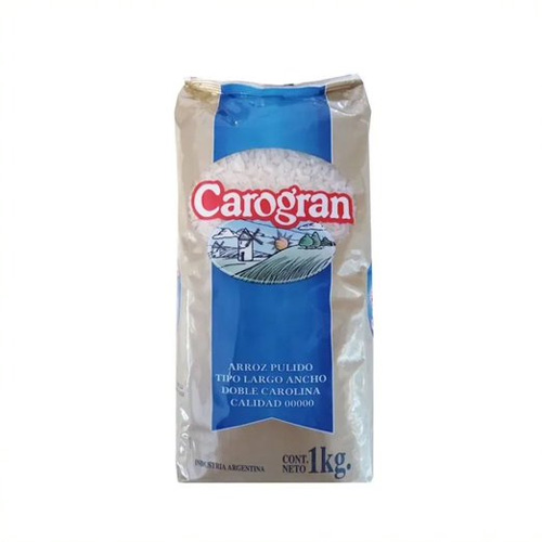 16719 ARROZ DOBLE CAROLINA CAROGRAN BOLSA X 1 KG                                                                                                                                                                                                                