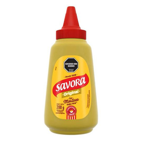 16748 MOSTAZA SAVORA POMO X 200 GRS                                                                                                                                                                                                                             