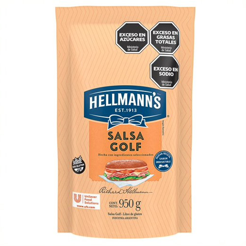 16888 SALSA GOLF HELLMAN'S POUCH X 950 GRS SIN TACC                                                                                                                                                                                                             