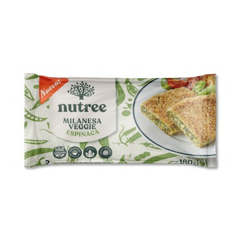 16926 MILANESAS VEGANAS NUTREE ESPINACA X 2U. S/TACC                                                                                                                                                                                                            