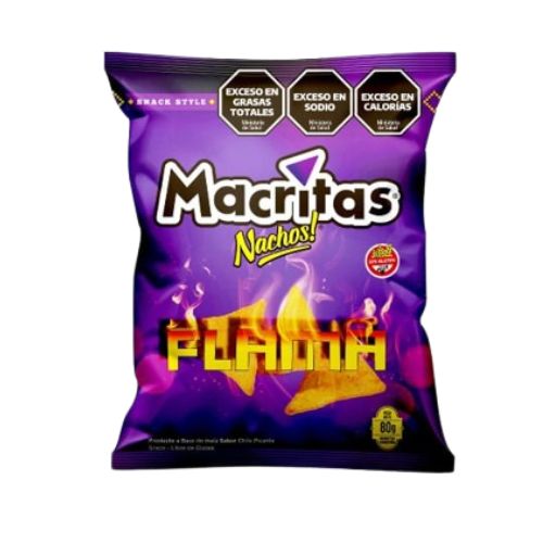 17000 NACHOS CHILE PICANTE MACRITAS X 80 GRS                                                                                                                                                                                                                    