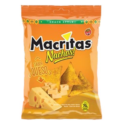 17009 NACHOS SABOR QUESO MACRITAS X 90 GRS                                                                                                                                                                                                                      