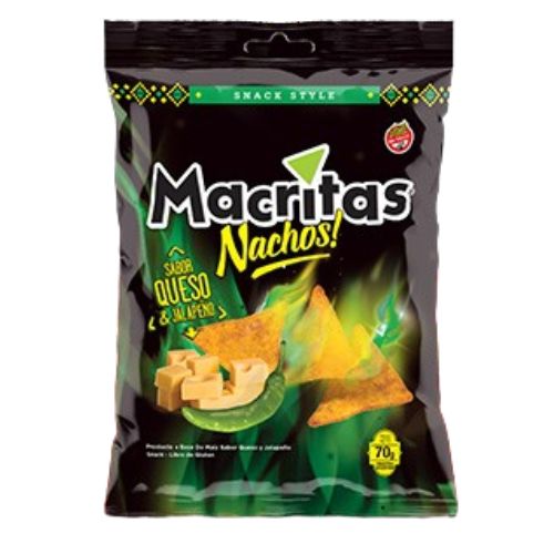 17012 NACHOS SABOR QUESO Y JALAPEÑO MACRITAS X 90 GRS                                                                                                                                                                                                           