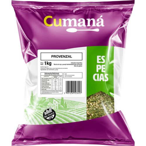 2098 PROVENZAL SIN TACC CUMANA X 1KG                                                                                                                                                                                                                           