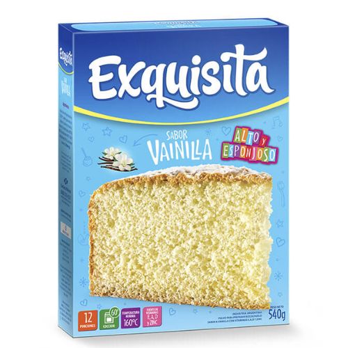 2140 BIZCOCHUELO EXQUISITA VAINILLA X 540 GR                                                                                                                                                                                                                   