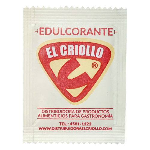 2558 EDULCORANTE INDIVIDUAL EL CRIOLLO X 400UD SIN TACC                                                                                                                                                                                                        