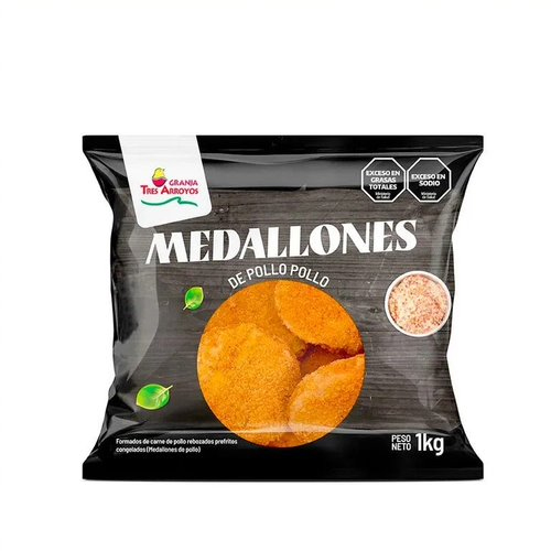 2637 MEDALLONES DE POLLO TRES ARROYOS X 5 KGS                                                                                                                                                                                                                  