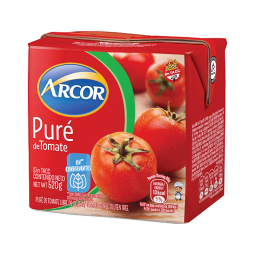 3099 TOMATE PURE TETRA ARCOR X 520 CC SIN TACC                                                                                                                                                                                                                 