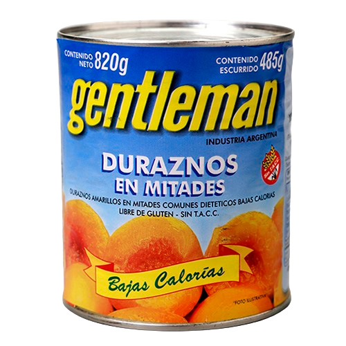 3223 DURAZNOS EN MITADES DIET GENTLEMAN X 820GR                                                                                                                                                                                                                