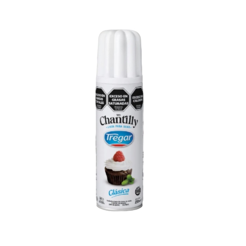 3822 CREMA CHANTILLY TREGAR SPRAY X 250 CC SIN TACC                                                                                                                                                                                                            