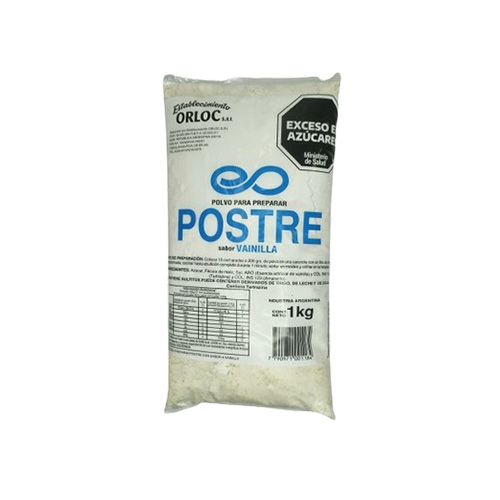 3924 POSTRE DE VAINILLA ORLOC X 1 KG                                                                                                                                                                                                                           