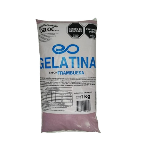 4052 GELATINA DE FRAMBUESA ORLOC X 1 KG                                                                                                                                                                                                                        