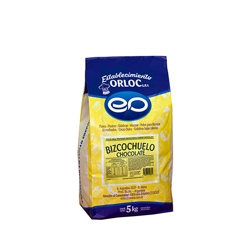 6028 BIZCOCHUELO CHOCOLATE ORLOC X 5 KG                                                                                                                                                                                                                        