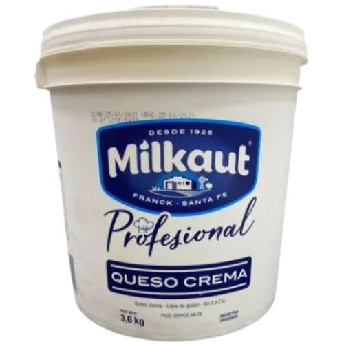 6198 QUESO CREMA MILKAUT BALDE X 3.6 KG SIN TACC                                                                                                                                                                                                               