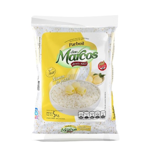 6427 ARROZ PARBOIL DON MARCOS X 5 KG SIN TACC                                                                                                                                                                                                                  