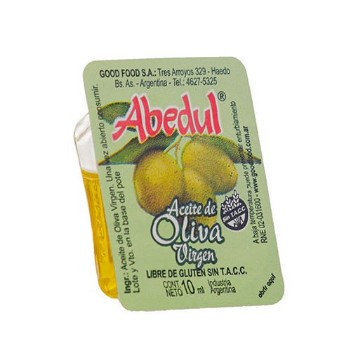 8100 ACEITE DE OLIVA ABEDUL INDIV. X 108 UDS SIN TACC                                                                                                                                                                                                          